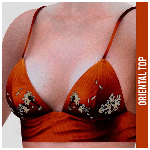 x HAUNTEDCASTLE cloth. x oriental top/ ORANGE
