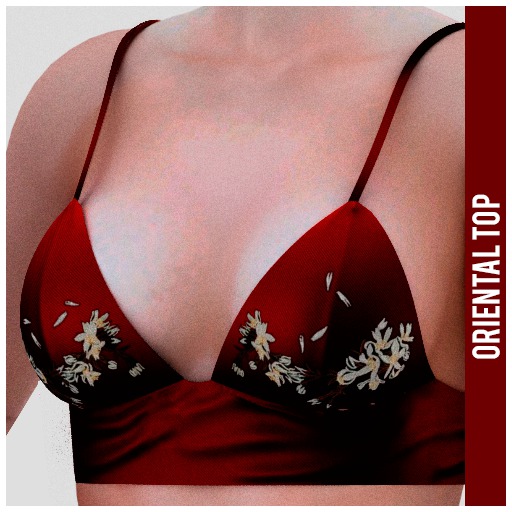 x HAUNTEDCASTLE cloth. x oriental top/ RED