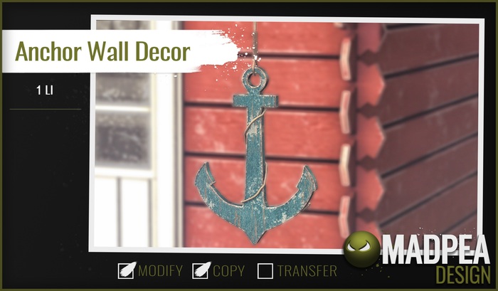 MadPea Anchor Wall Decor (add)