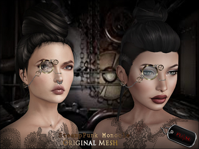.:Pulse:. SteamPunk Monocle - Clean Glasses