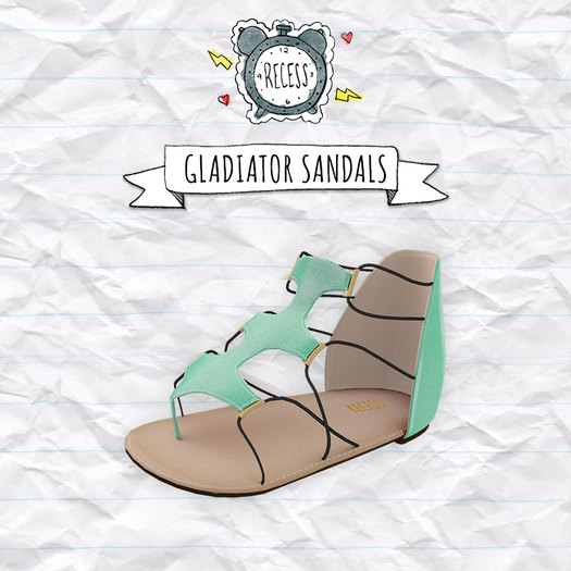 .{Recess}. - Gladiator Sandals Mint