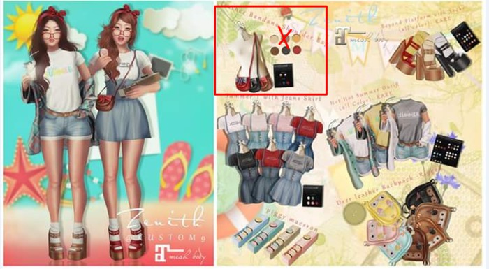 =Zenith=leather Bandana Shoulder Bag (Choco) -Rigged