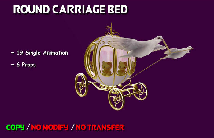 [K&D] Round Carriage Bed