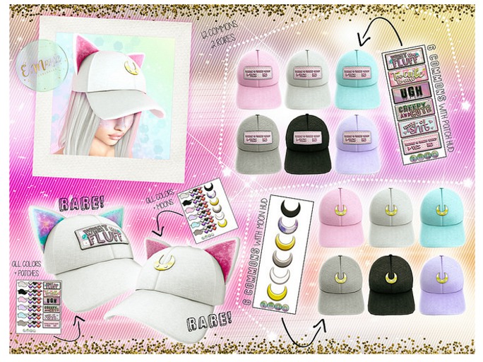 e.marie // Magical Moon Cap - Blue