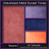 {L} Galvanized Metal-Sunset Tones