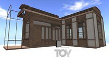 Scarlet Creative The Arcade Carriage House Mod Trans Boxed RARE gacha house