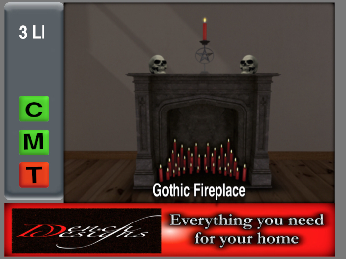 *Dench Designs* Gothic Fireplace