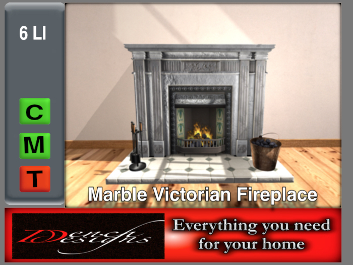 *Dench Designs* Marble Victorian Fireplac e