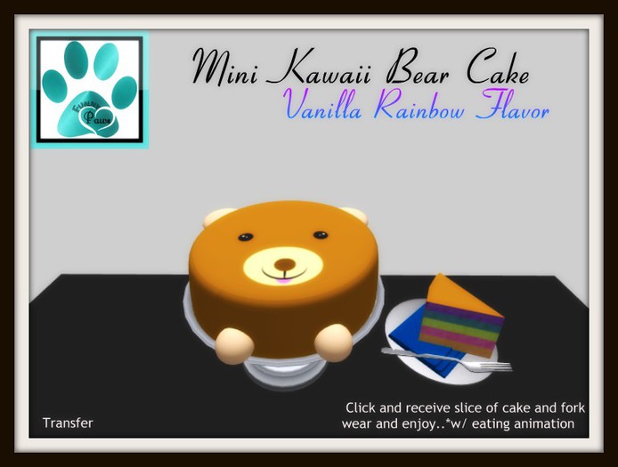 ~FP@ws! Mini Kawaii Bear Cake