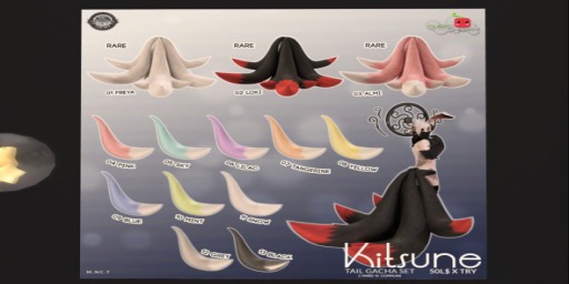 08{Kitsune} tail yellow .::Cubic Cherry::.