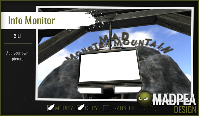 Madpea Amusement Park Info Monitor Boxed