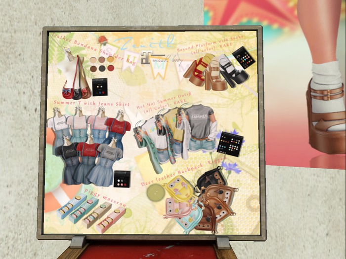 =Zenith=leather Bandana Shoulder Bag (Begie) -Rigged