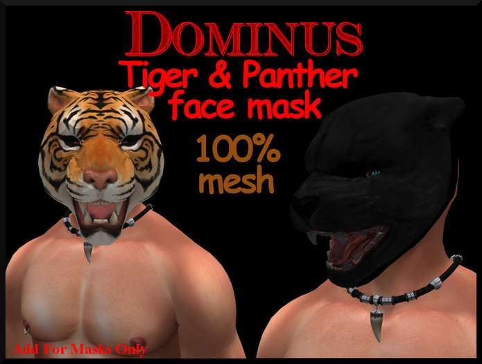 ~DOMINUS~ Tiger & Panther mask(BOXED)