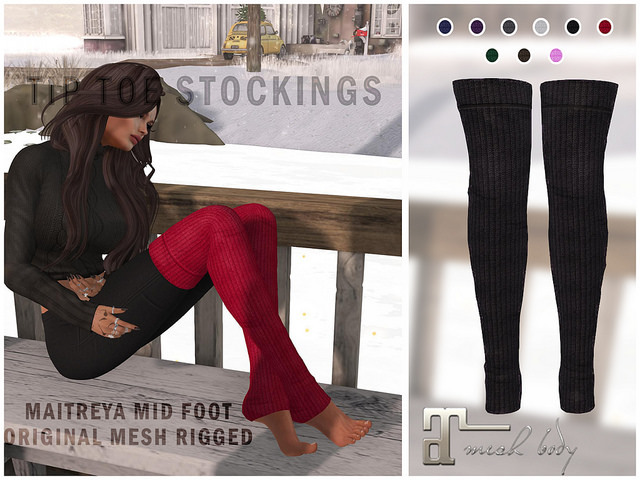 .:Pulse:. Tip Toe Stocking -Maitreya Mid Feet/ DEMO