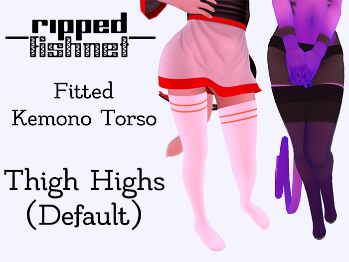 -RF- Fitted Kemono Thigh Highs (Default)