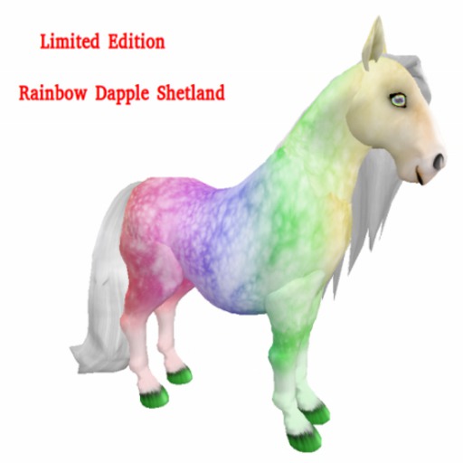 Limited Edition Rainbow Dapple Shetland