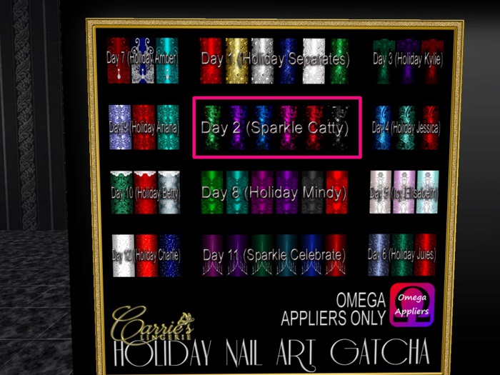 CB~Holiday Nail Art (House 2) Sparkle Catty