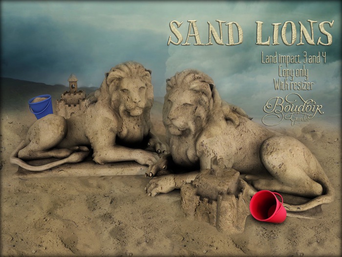 Sand Lions Statues