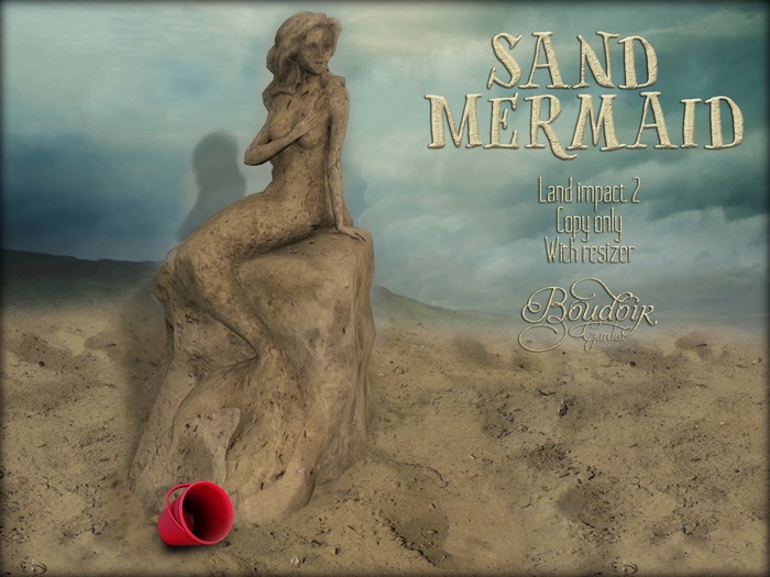 Sand Mermaid Statue