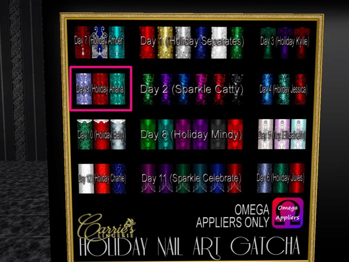 CB~Holiday Nail Art (House 9) Holiday Ariana