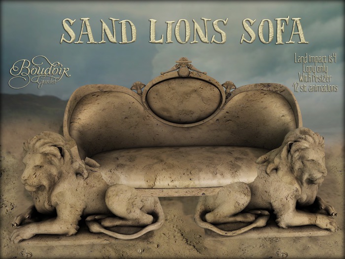 Boudoir Garden - Sand Lions Sofa