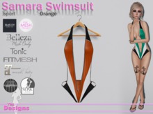 Samara Swimsuit Sport Orange