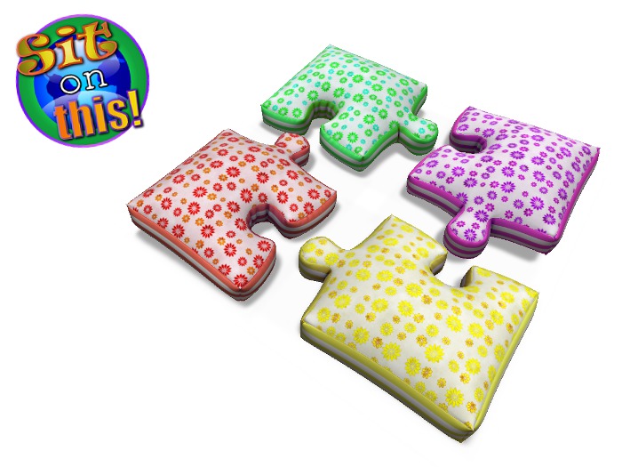 Sit on This! Jigsaw Pillow Set