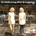 s stella long shirt leggings white ad