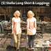 s stella long shirt leggings pink ad