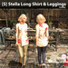 s stella long shirt leggings floral ad