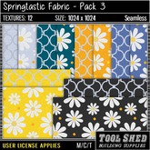 Tool Shed - Springtastic Fabric - Pack 3