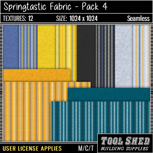 Tool Shed - Springtastic Fabric - Pack 4