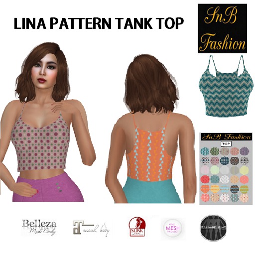 SnB Fashion - Lina Pattern Tank Top