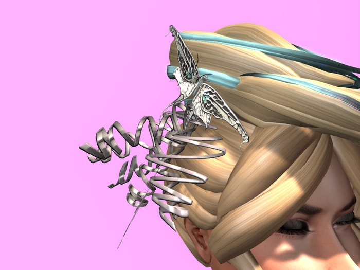 .:S.C:. Headpiece - Butterfly with Ribbon Curls DEMO