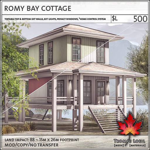 Trompe Loeil - Romy Bay Cottage [mesh]