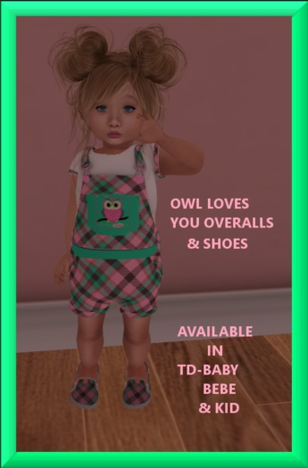 Owl Loves You Overalls