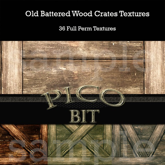 Battered Wood Crate Textures