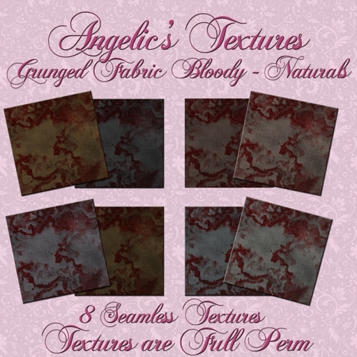 Second Life Marketplace - [Angelic's Textures] Grunged Fabric Bloody ...