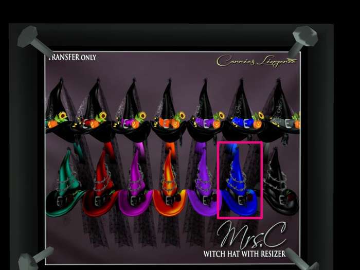 CB~Mrs. C's Witch Hat Gacha - Barbed Blue