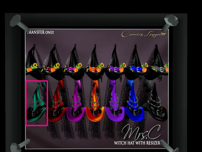 CB~Mrs. C's Witch Hat Gacha - Barbed Teal 