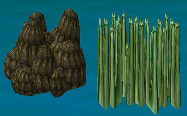 Tiny Prim Pile of Rocks &  Tiny Prim Rock Mountains