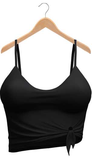 Blueberry - Kiki - Knotted Top - Black