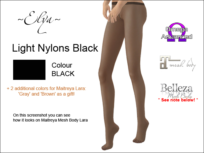 ~Elya~ Light Nylons Black