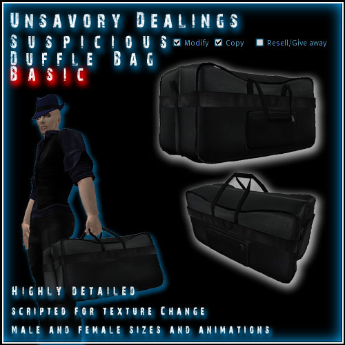 Unsavory Dealings - Suspicious Duffle Bag (Basic)