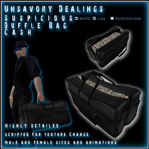 Unsavory Dealings - Suspicious Duffle Bag (Cash)