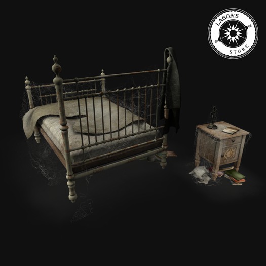 MM1 - Bed and Sidetable - RARE (boxed)