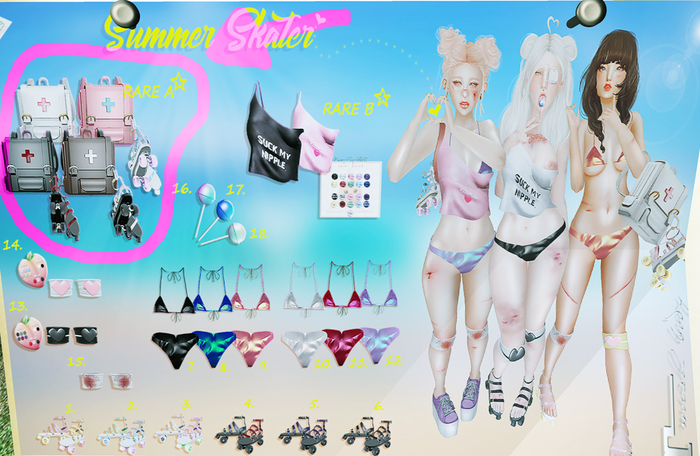 PEACHES. - RARE A - Skater Backpacks