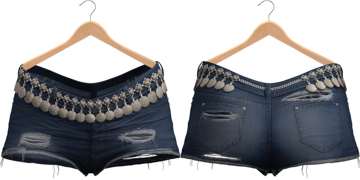 Blueberry - Kiki Shorts - Maitreya, Belleza (All), Slink Physique Hourglass - ( Mesh ) - Midnight