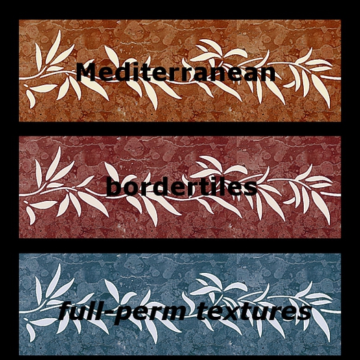 Mediterranean bordertiles - textures