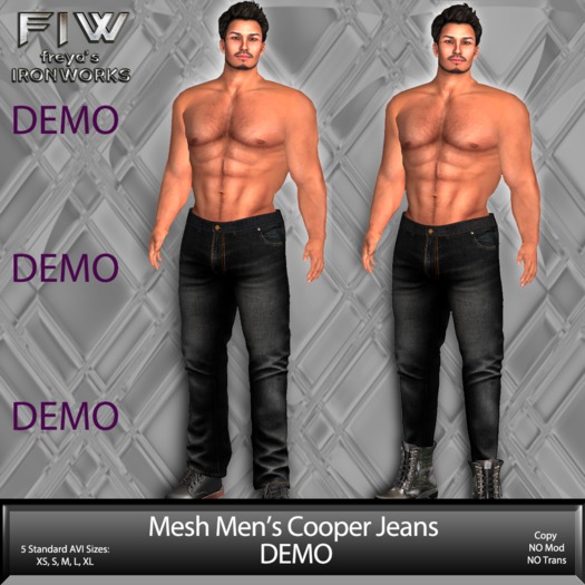 Mesh Mens Cooper Jeans - DEMO